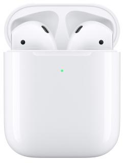 Sluchátka Apple AirPods, bezdrátové nabíjení (2019) bílá  Použité zboží ..Oděrky na pouzdře ..Pouzdro zevnitř ušpiněno ..Oděrky a vrypy na sluchátkách…