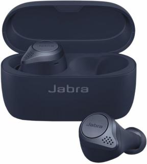 Sluchátka Jabra Elite Active 75t modrá  Použito-chybí-gumičky a kabel-zar 12m