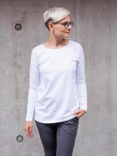 Basic triko HARRY s dlouhým rukávem bílá Velikost: L-XL