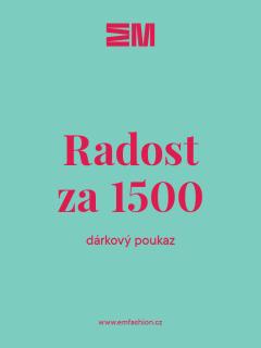 Dárkový kupón v hodnotě 1500,- Kč