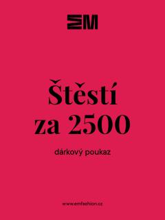 Dárkový kupón v hodnotě 2500,- Kč