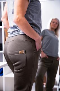 Teplákové kalhoty FREDDIE khaki L-XL