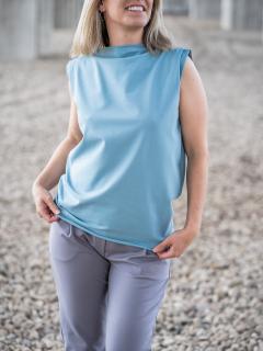 Top MADONNA modrošedá Velikost: L-XL