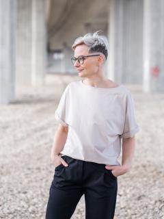 Triko AVRIL krémová Velikost: XXL