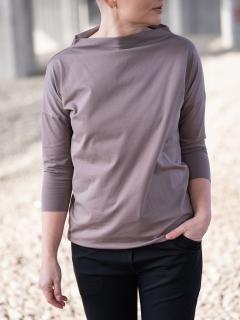 Tunika CURE dlouhý rukáv mocca Velikost: L-XL