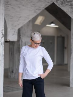 Tunika FAITH dlouhý rukáv bílá Velikost: L-XL