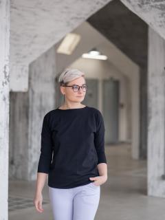 Tunika FAITH dlouhý rukáv černá Velikost: L-XL