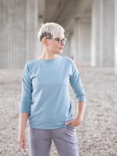 Tunika FAITH dlouhý rukáv modrošedá Velikost: L-XL