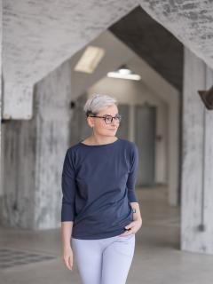 Tunika FAITH dlouhý rukáv myší šedá Velikost: S-M