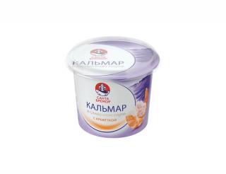 Pomazánka z krájených kalamárů ve smetanové omáčce s krevetami, 150 g