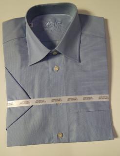 Pánská košile s krátkým rukávem modrá 23930 Velikost: 38
