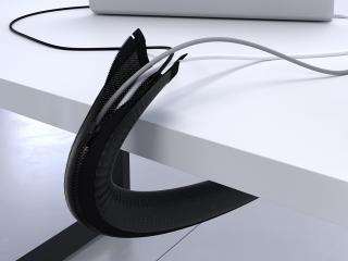Kabelový organizér Zip, délka 110 cm, černý (010.180.00002)