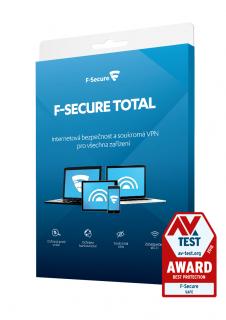 F-Secure Total Počet let a PC: 2 ROKY / 3 PC