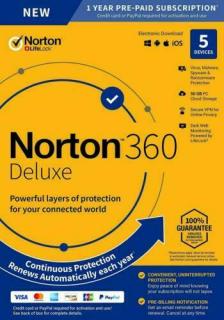Norton 360 Deluxe - 5PC/MAC/TAB