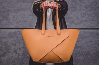 Kožená kabelka Shopper + odstín: Natural