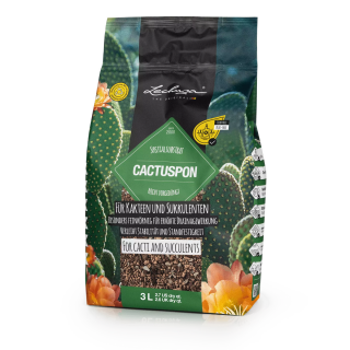 Lechuza CACTUSPON - rostlinný substrát se zvýšeným drenážním účinkem Velikost balení: 3 litry