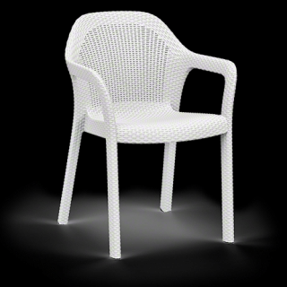 Lechuza zahradní židle, bílá
