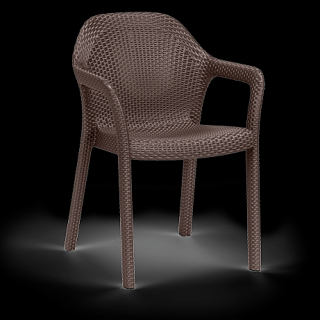 Lechuza zahradní židle, mokka