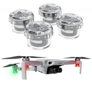 4x signální barevná LED mini světla na drony a modely