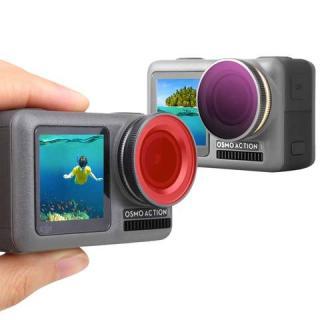 Červený a fialový filtr na potápění s DJI Osmo Action