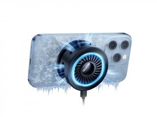 Chladící aku systém (ventilátor) pro telefony včetně bezdrátového nabíjení