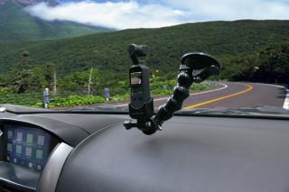 Držák DJI OSMO POCKET a akčních kamer do auta - přísavka na sklo
