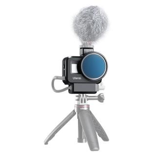 Klec na GoPro 8, audio adaptér i externí mikrofon