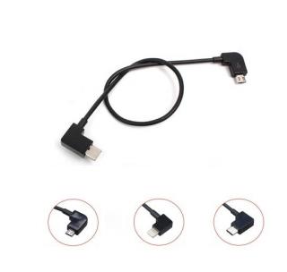 Krátké nabíjecí kabely telefonu z gimbalu Moza Mini S, Smooth 4, Crane M2 apod.  /USB/MIC/LIG Typ: Lightning 30cm