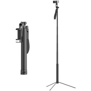 Luxury 3 PLUS - Profi dlouhá bluetooth selfie tyč se stativem a světlem - až 160cm