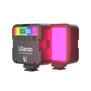 Malé dobíjecí RGB W LED světlo Ulanzi VL49, nastavitelná teplota bílé, RGB regulace, USB-C, efekty, sáňky