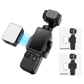 Malé otočné magnetické světlo na DJI Pocket 3 - regulovatelné, dobíjecí USB-C