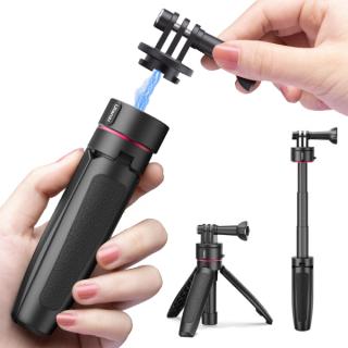 Malý voděodolný stativ GoQuick II, držák a selfie tyč v jednom pro GoPro a jiné akční kamery jako Shorty