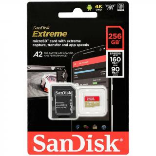 MicroSD karta SanDisk Extreme V30 A2 - 256GB - 160MB/s