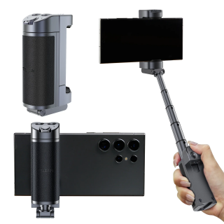 Multifunkční ovládací madlo, grip k telefonu se spouští, zoomem a selfie tyčí
