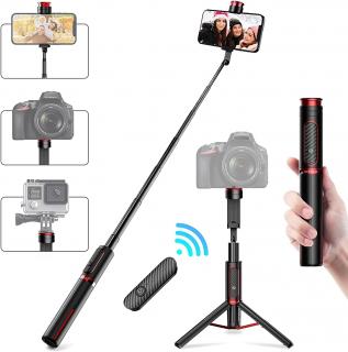 Multifunkční selfie tyč na mobil se stativem a dálkovým bluetooth ovladačem