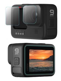 Ochranná sada skel pro GoPro Hero 9 Black, 10, 11, 12 - 6ks tvrzené sklo