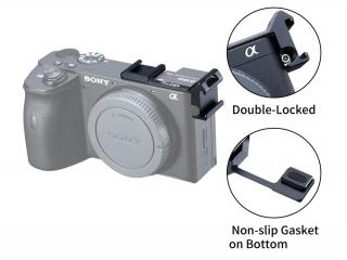 Přídavné dvojité boční sáňky blesku pro Sony A6600