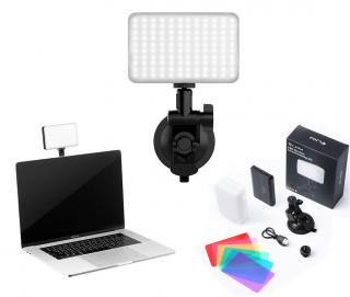 Přísavné LED světlo pro livestream z notebooku, telefonu nebo tabletu