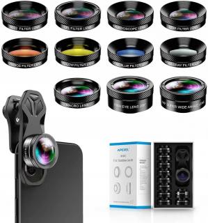 Sada 11v1 objektivů 17mm pro mobilní telefony
