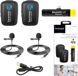 Saramonic Blink 500 B6 - Duální bezdrátový klopový mikrofon pro mobil USB-C
