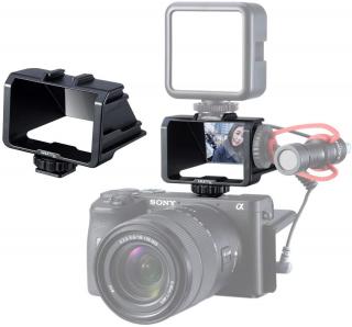 Selfie přední display do sáněk na kameru - zrcátko na display