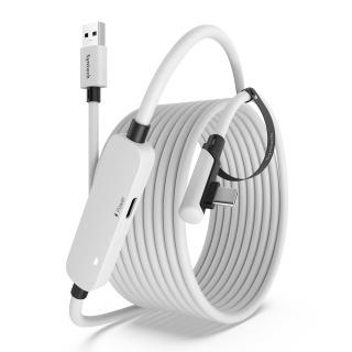 Speciální 5m USB 3.0 - USB-C kabel pro META Quest 3, 3S a 2 Link - hraní PCVR her VČETNĚ NABÍJENÍ