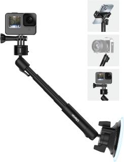 Teleskopická přísavka pro telefon, gopro i závit až do 500g