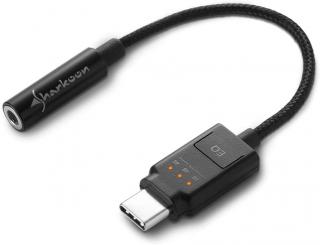 USB-C - aktivní audio adaptér pro 3,5mm TRRS Jack - zesilovač - vysoká kvalita zvuku