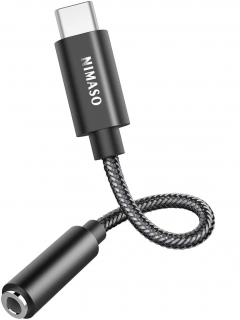 USB-C audio adaptér pro sluchátka nebo mikrofony s 3,5mm TRRS Jack konektorem