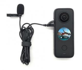 USB-C klopový mikrofon pro kameru Insta360 One X2, RS a X3