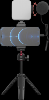 Vlogovací selfie set pro mobil Smallrig Vlog VK50, stativ, mikrofon a LED video světlo