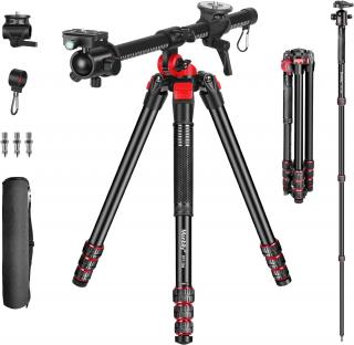 Zalomený hliníkový TOP stativ 2in1 Neewer pro natáčení produktů na stole - 178 cm