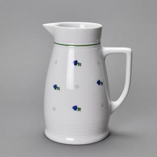 Babiččin porcelán - modré kvítky - džbán- 1l
