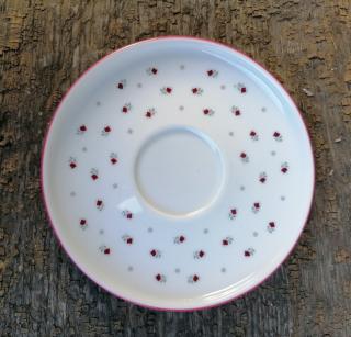 Babiččin porcelán - růžokvítky - podšálek - 14 cm